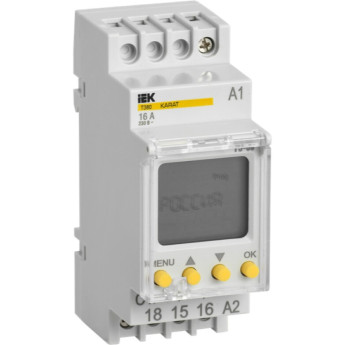 Таймер IEK ТЭ80 цифровой 16А 230В на DIN-рейку KARAT - MTA10-16-080